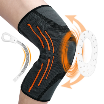 Running Compression Knee Brace with Patella Gel Pad & Side Stabilizers 2 Pack