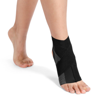 Alternative view of Adjustable Ankle Compression Sleeve Ankle Wrap 2 Pack