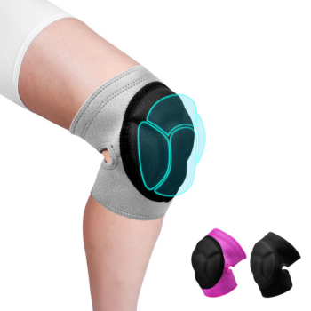 Basketball Knee Sleeves with Sponge Pad Protection – 2 Pack