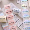 Wildflowers coil of 50 Permanent Custom Sticker Stamps